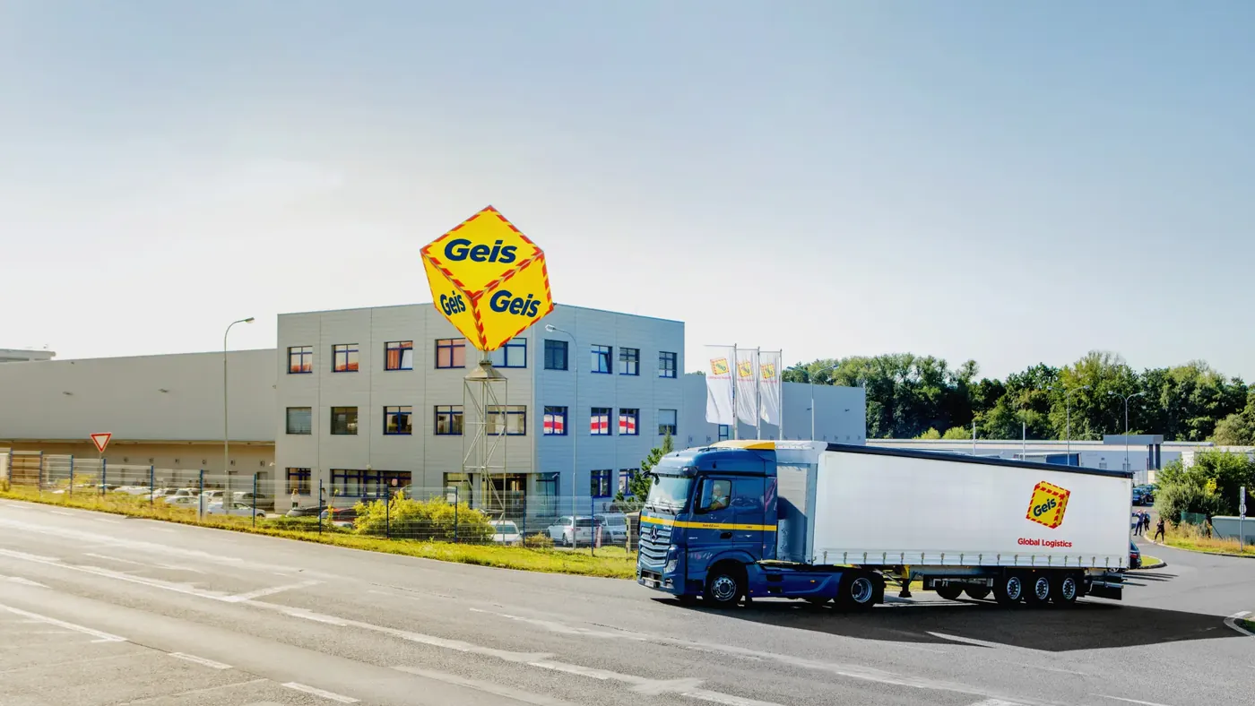 Geis site with a truck